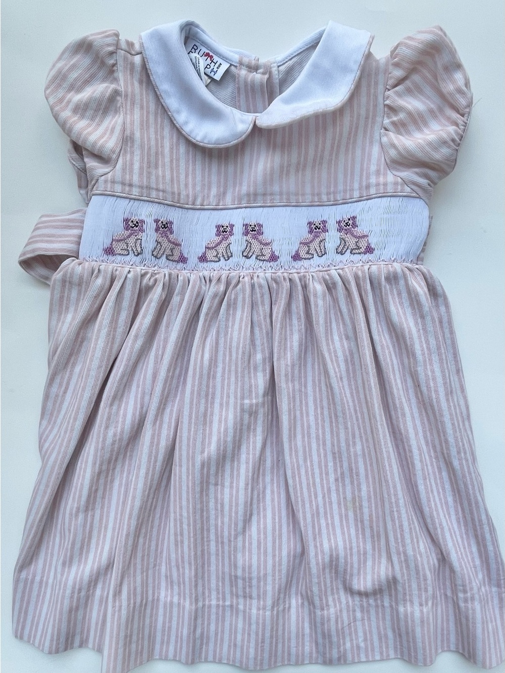 Smocked Dog Dress Size 4T Ruth and Ralph — Toddler Girl Classic, Heirloom